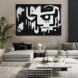 Büyük Soyut Duvar Sanatı Graffiti; Amerikan Reprodüksiyon Tablosu; Kanvas Duvar Sanatı; Poster Baskı