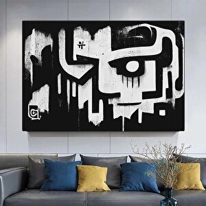 Büyük Soyut Duvar Sanatı Graffiti; Amerikan Reprodüksiyon Tablosu; Kanvas Duvar Sanatı; Poster Baskı 80x160 cm