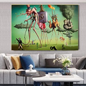 Salvador Dali Kanvas Baskısı, Salvador Dali Duvar Dekoru, Aziz Antonius’un Baştan Çıkışı Tablosu