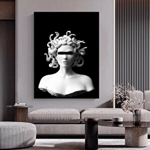 İskandinav Medusa Heykel Duvar Sanatı, Klasik Portre Posterleri Ve Baskılar 50x70 cm