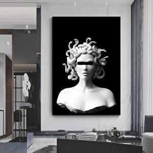 İskandinav Medusa Heykel Duvar Sanatı, Klasik Portre Posterleri Ve Baskılar 70x100 cm