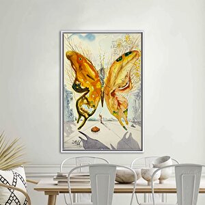 Salvador Dali Venüs Kelebeği, Venüs Posteri, Dali'nin Kelebekleri Kanvas Sanatı, 1947 Sergi Posteri 80x120 cm