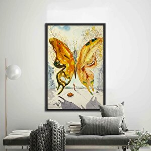 Salvador Dali Venüs Kelebeği, Venüs Posteri, Dali'nin Kelebekleri Kanvas Sanatı, 1947 Sergi Posteri 40x60 cm