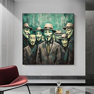 V For Vendetta Kanvas Tablo – Trend Poster – Modern Duvar Dekoru