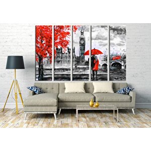 Modern Sanat Kanvası, Londra Sanatı, Şemsiye Kanvas Tablosu