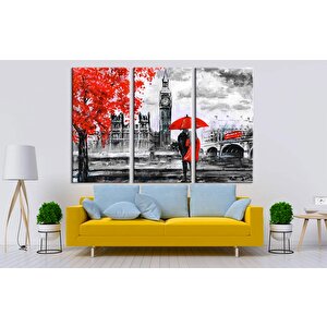 Modern Sanat Kanvası, Londra Sanatı, Şemsiye Kanvas Tablosu