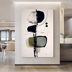 Geometrik Boyama Mürekkep Soyut Sanat, Modern Yaratıcı Kanvas Tablo, Geometrik Soyut Sanat