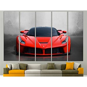 Kırmızı Ferrari Kanvas Tablo, Büyük Boy Ferrari Posteri, Erkek Odası İçin Ferrari Sanatı