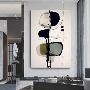 Geometrik Boyama Mürekkep Soyut Sanat, Modern Yaratıcı Kanvas Tablo, Geometrik Soyut Sanat 90x150 cm