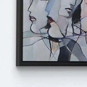 Kadın Yüzü Tablosu, Soyut İnsan Figürleri, Lüks Duvar Dekoru