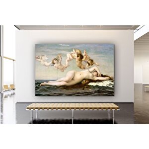 Alexandre Cabanel – Venüs’ün Doğuşu Kanvas Tablo, Çok Renkli Klasik Fransız Sanatı