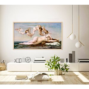 Alexandre Cabanel – Venüs’ün Doğuşu Kanvas Tablo, Çok Renkli Klasik Fransız Sanatı 60x90 cm