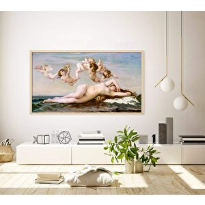 Alexandre Cabanel – Venüs’ün Doğuşu Kanvas Tablo, Çok Renkli Klasik Fransız Sanatı 50x70 cm