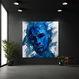 Soyut Portre Kanvas Sanatı, Lüks Duvar Dekoru, Soyut İnsan Yüzü Sanatı