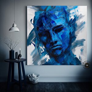 Soyut Portre Kanvas Sanatı, Lüks Duvar Dekoru, Soyut İnsan Yüzü Sanatı