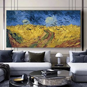 Van Gogh 'buğday Tarlası' Kanvas 80x160 cm