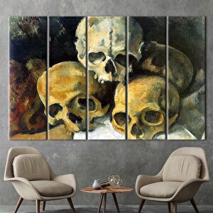 Paul Cézanne – Kafatasları Piramidi Tablosu – Ünlü Reprodüksiyon Sanatı