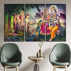 Radha Krishna Tablosu, Hindistan Geleneksel Reprodüksiyonu, Krishna Ve Radha Duvar Dekoru