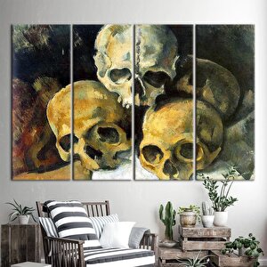 Paul Cézanne – Kafatasları Piramidi Tablosu – Ünlü Reprodüksiyon Sanatı