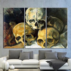 Paul Cézanne – Kafatasları Piramidi Tablosu – Ünlü Reprodüksiyon Sanatı