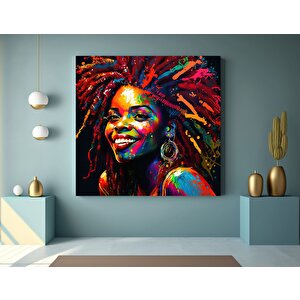 Modern Afro-amerikan Kadın Graffiti Duvar Sanatı, Kadın Graffiti Temalı Dekor