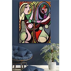 Le Rêve – Pablo Picasso, Koltukta Uyuyan Kadın, 1932 – Çok Renkli Picasso Baskı, Asılmaya Hazır