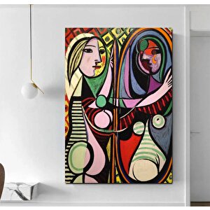 Le Rêve – Pablo Picasso, Koltukta Uyuyan Kadın, 1932 – Çok Renkli Picasso Baskı, Asılmaya Hazır