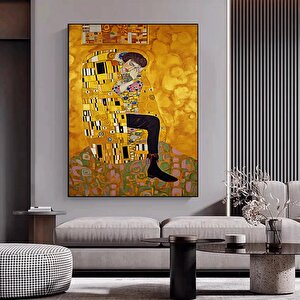 Gustav Klimt 'altın Gözyaşları' Kanvas Tablo Baskısı; Klimt Tarzı Duvar Sanatı; Gustav Kanvas Tablos 30x40 cm