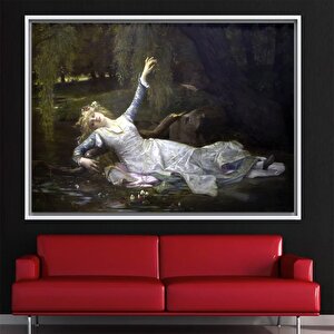 Alexandre Cabanel Yağlıboya Kadın Portresi, Ophelia Reprodüksiyon Kanvas