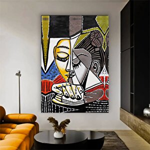 Le Rêve - Pablo Picasso, Koltukta Uyuyan Kadın, Çok Renkli Hazır Picasso Tablosu