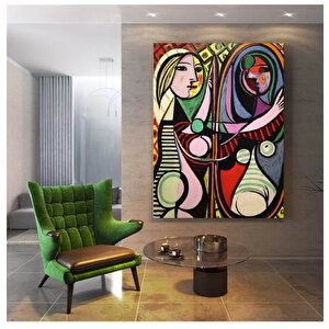 Le Rêve – Pablo Picasso, Koltukta Uyuyan Kadın, 1932 – Çok Renkli Picasso Baskı, Asılmaya Hazır