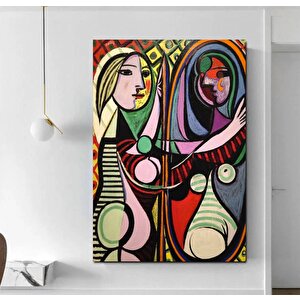 Le Rêve – Pablo Picasso, Koltukta Uyuyan Kadın, 1932 – Çok Renkli Picasso Baskı, Asılmaya Hazır