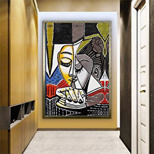 Le Rêve - Pablo Picasso, Koltukta Uyuyan Kadın, Çok Renkli Hazır Picasso Tablosu 70x100 cm