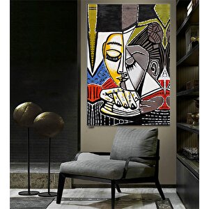 Le Rêve - Pablo Picasso, Koltukta Uyuyan Kadın, Çok Renkli Hazır Picasso Tablosu