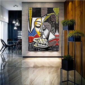 Le Rêve - Pablo Picasso, Koltukta Uyuyan Kadın, Çok Renkli Hazır Picasso Tablosu