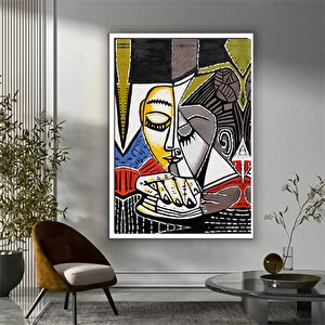 Le Rêve - Pablo Picasso, Koltukta Uyuyan Kadın, Çok Renkli Hazır Picasso Tablosu 30x40 cm