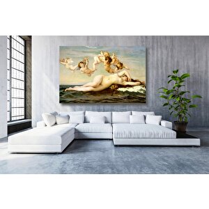 Alexandre Cabanel – Venüs’ün Doğuşu Kanvas Tablo, Çok Renkli Klasik Fransız Sanatı 120x180 cm