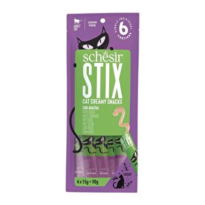 Stix Ördekli 6x15 Gr Sıvı Kedi Ödül Maması