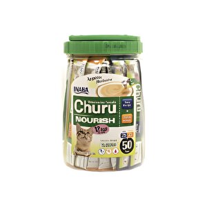 Inaba Ciao Churu Cream Tuna Ve Tavuklu Kedi Ödül Kreması 50 X 14 Gr