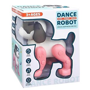 Işıklı Sesli Dans Eden Robot Köpek Pembe 1112
