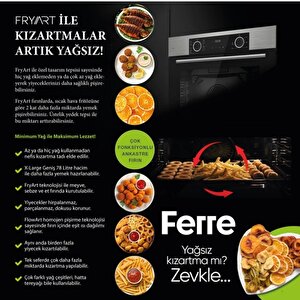 Ferre  Fryart Viora Vitroseramik Elektrikli Sessiz Beyaz Ankastre Set (d078 - Sa + Ms261 + Xe64cb )