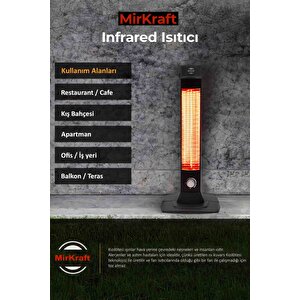 Mr-st3452 Bl 2500w Dikey Elektrikli Isıtıcı