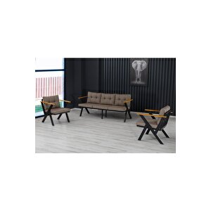 Zeta 3 1 1 Balkon Takımı, Bahçe Mobilyası, Çay Seti, Kafe Oturma Grubu, Teras Koltuk Takımı