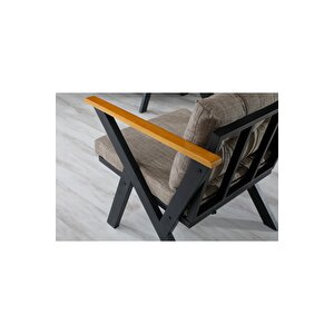 Zeta 3 1 1 Balkon Takımı, Bahçe Mobilyası, Çay Seti, Kafe Oturma Grubu, Teras Koltuk Takımı