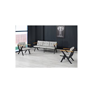 Zeta 3 1 1 Balkon Takımı, Bahçe Mobilyası, Çay Seti, Kafe Oturma Grubu, Teras Koltuk Takımı