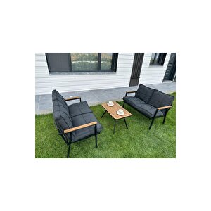 Duru 2-2-sehpa Hedi̇yeli̇ Bahçe Balkon Mobi̇lyasi ,çayseti̇ ,oturma Grubu, Cafe