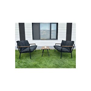 Duru 2-2-sehpa Hedi̇yeli̇ Bahçe Balkon Mobi̇lyasi ,çayseti̇ ,oturma Grubu, Cafe