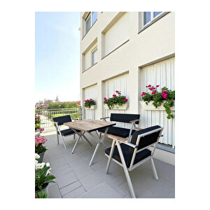 Vera 2-1-1-masa-salincak Bahçe Balkon Mobilyası , Oturma Grubu , Çay Seti