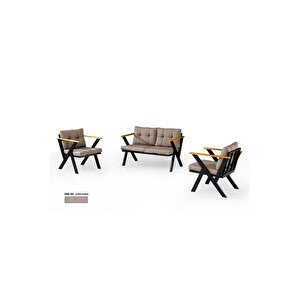 Zeta 2+1+1 Balkon Takımı, Bahçe Mobilyası, Çay Seti, Kafe Oturma Grubu, Teras Koltuk Takımı