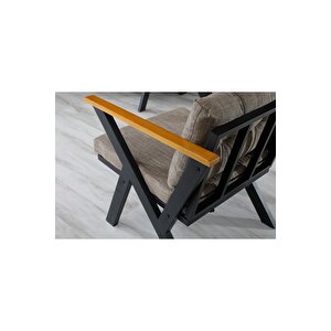 Zeta 2+1+1 Balkon Takımı, Bahçe Mobilyası, Çay Seti, Kafe Oturma Grubu, Teras Koltuk Takımı